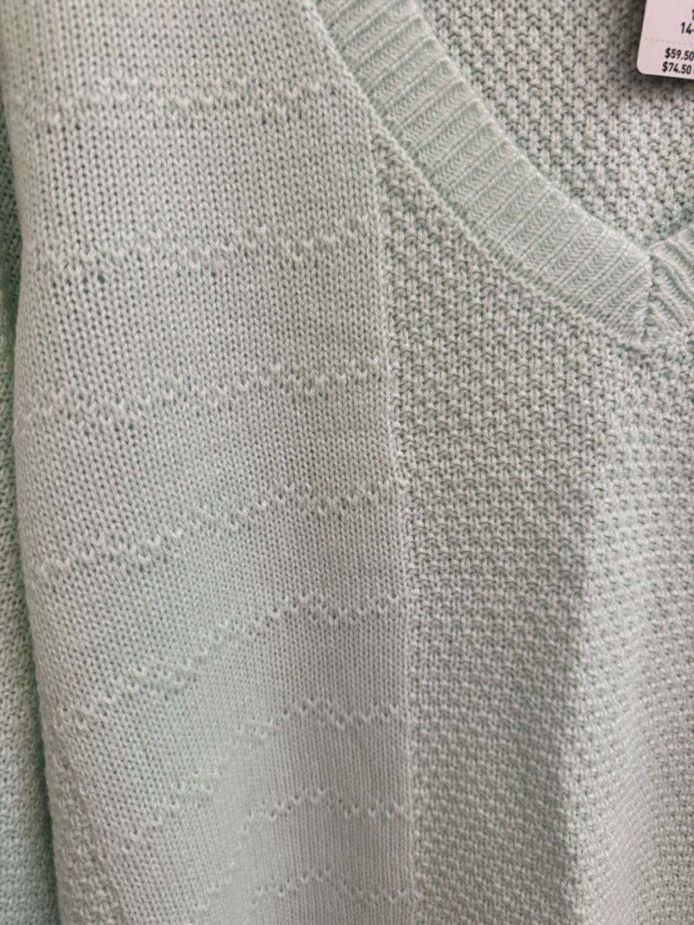 TORRID - NWT Mint V-Neck Knit Sweater - Size 1 - Picture 3 of 9